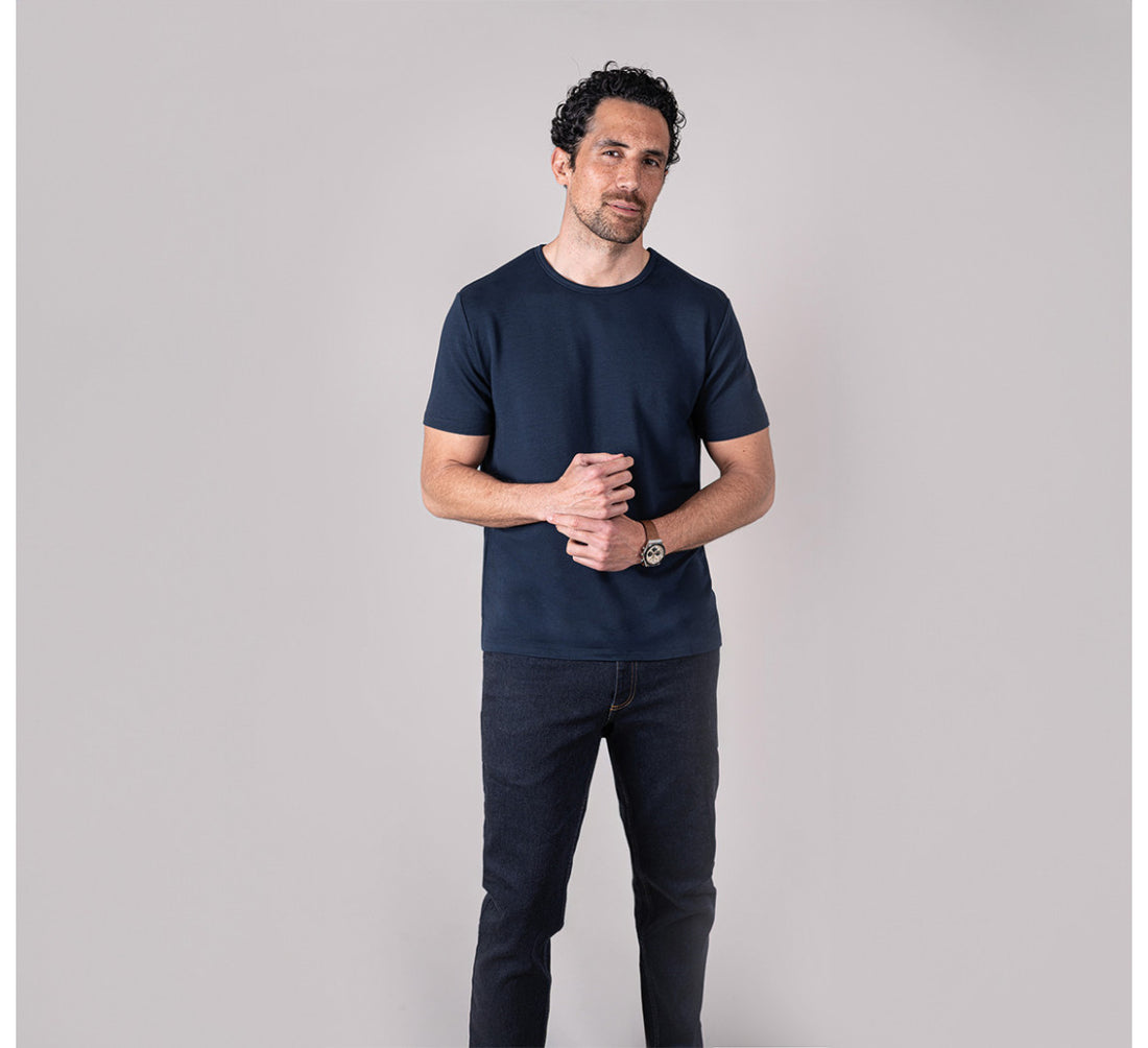 EVOLUTION MERINO T-SHIRT Bleu Chic 