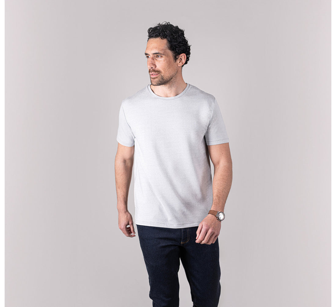 EVOLUTION MERINO T-SHIRT Gris Clair 