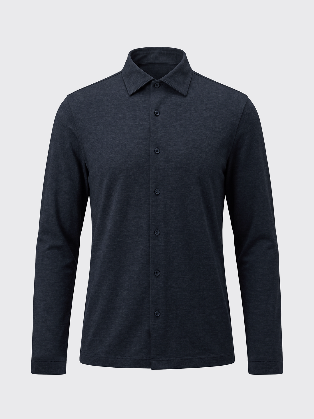 main out MERINO JERSEY SHIRT bleu chic 