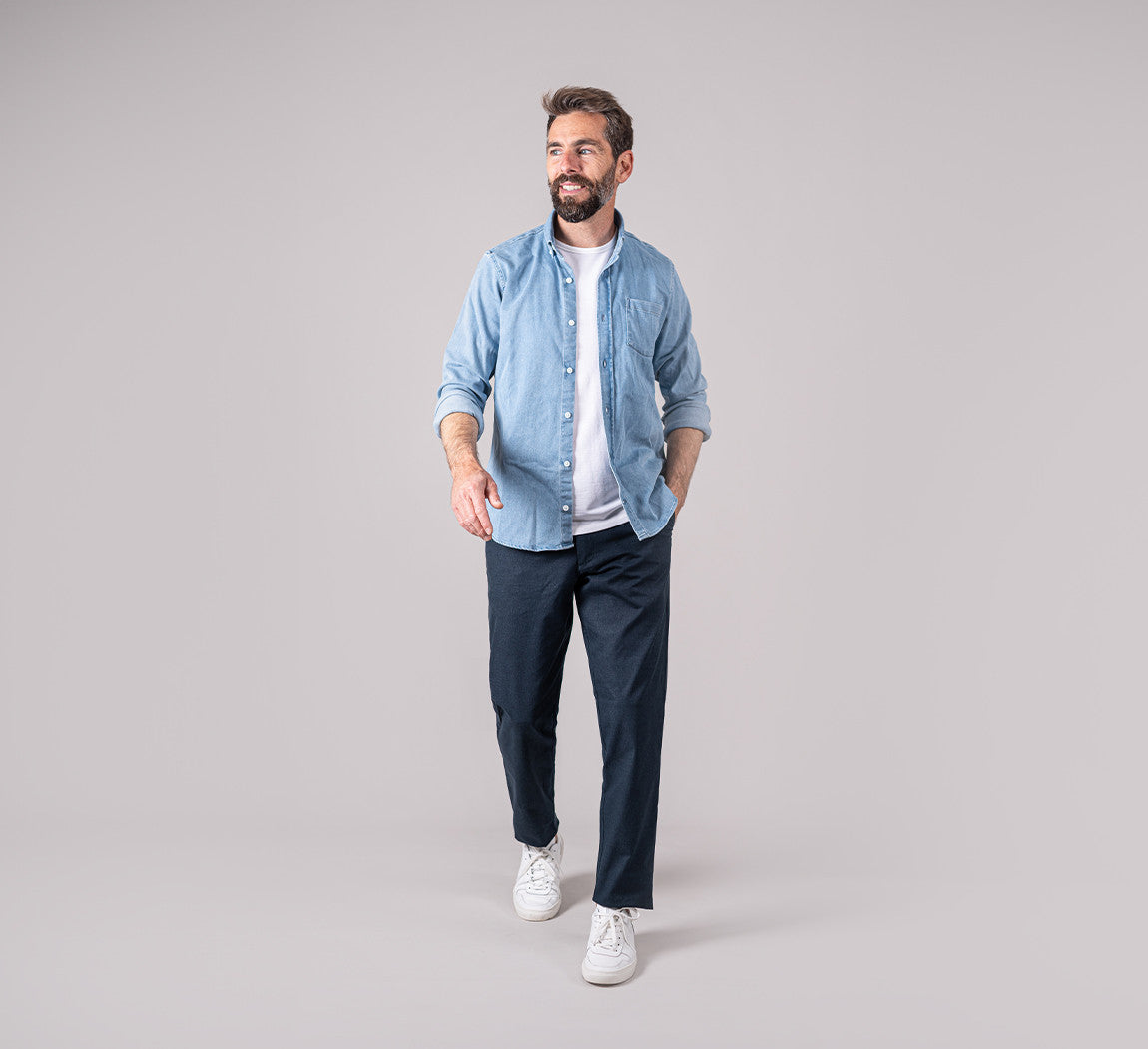 HEMP PANTS Bleu Chic 