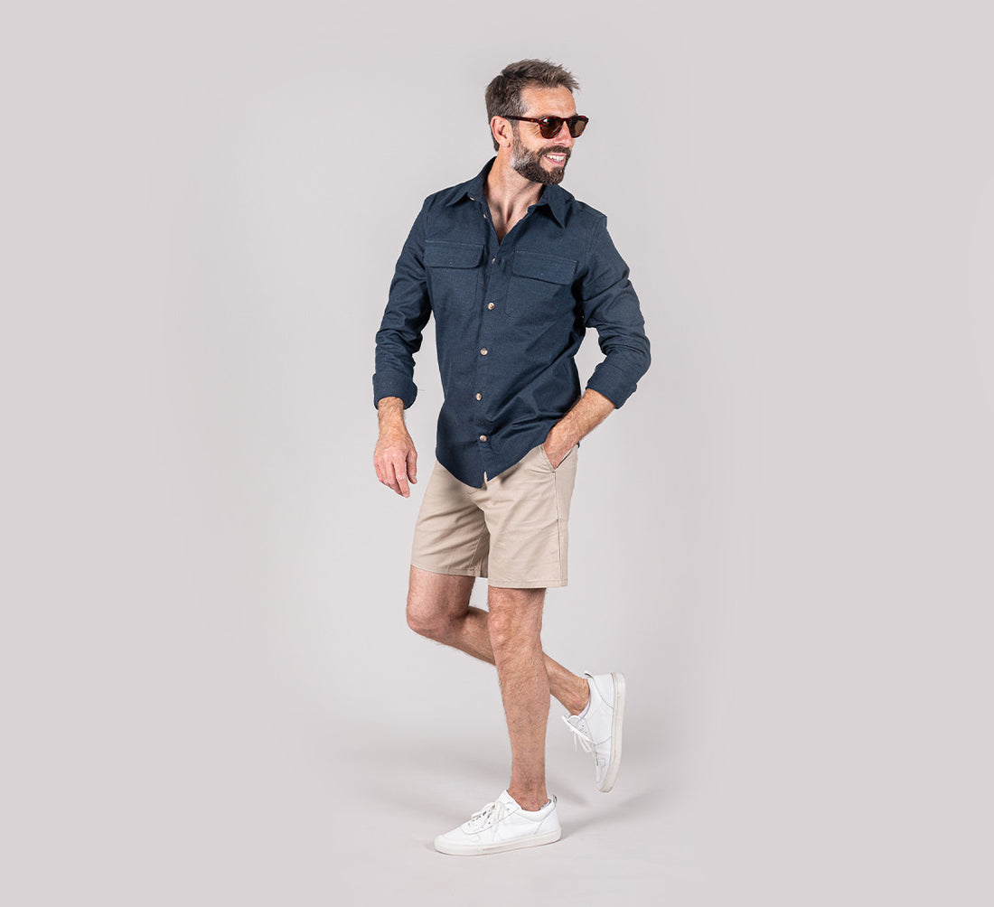 HEMP SHIRT Bleu Chic 