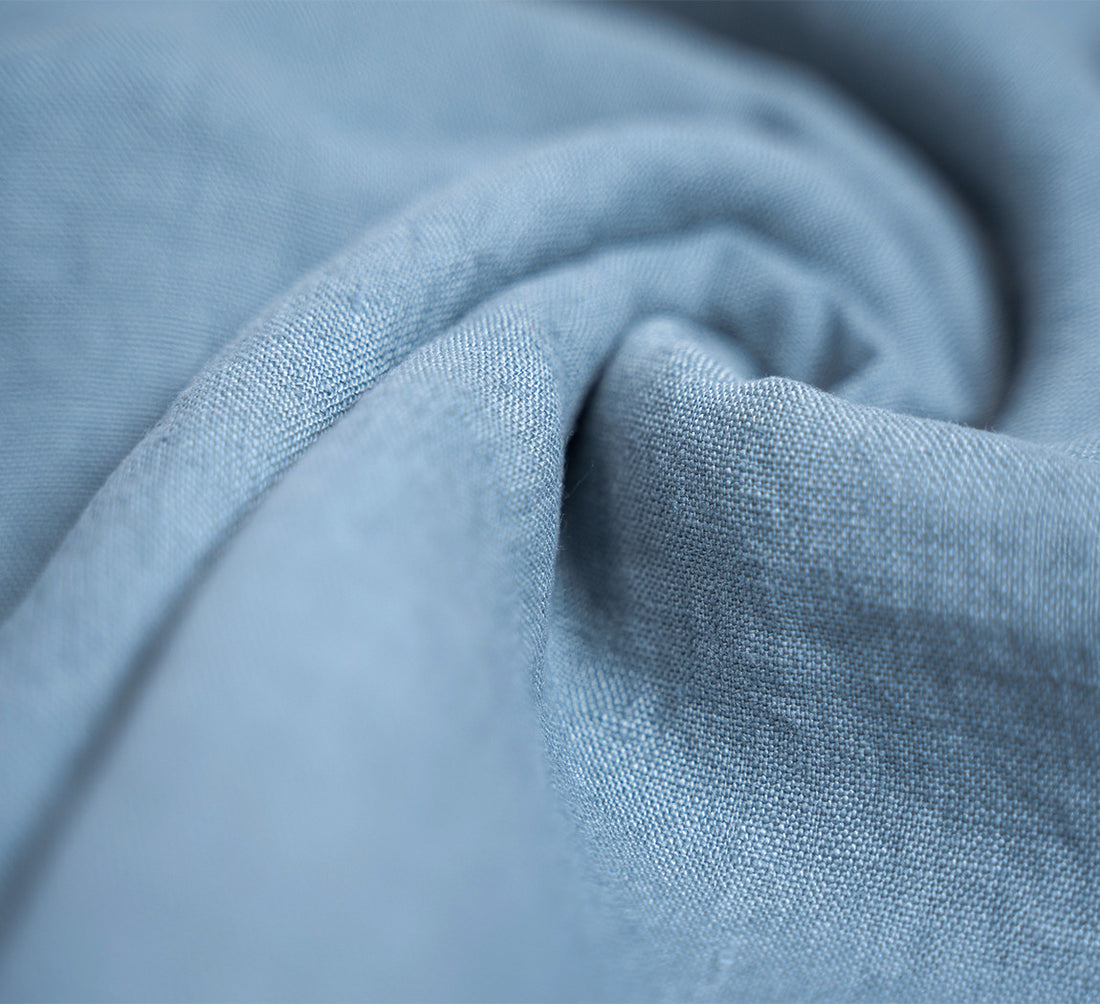LINEN TRAVEL TOWEL Bleu Gris 