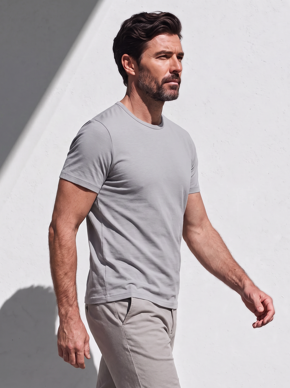 PERFORMANCE MERINO T-SHIRT gris clair 