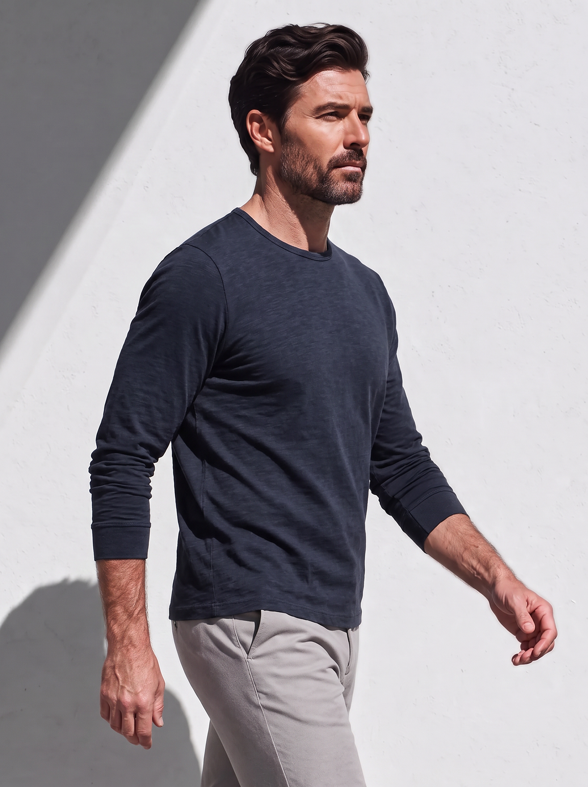 PERFORMANCE MERINO LONG SLEEVES T-SHIRT bleu chic 
