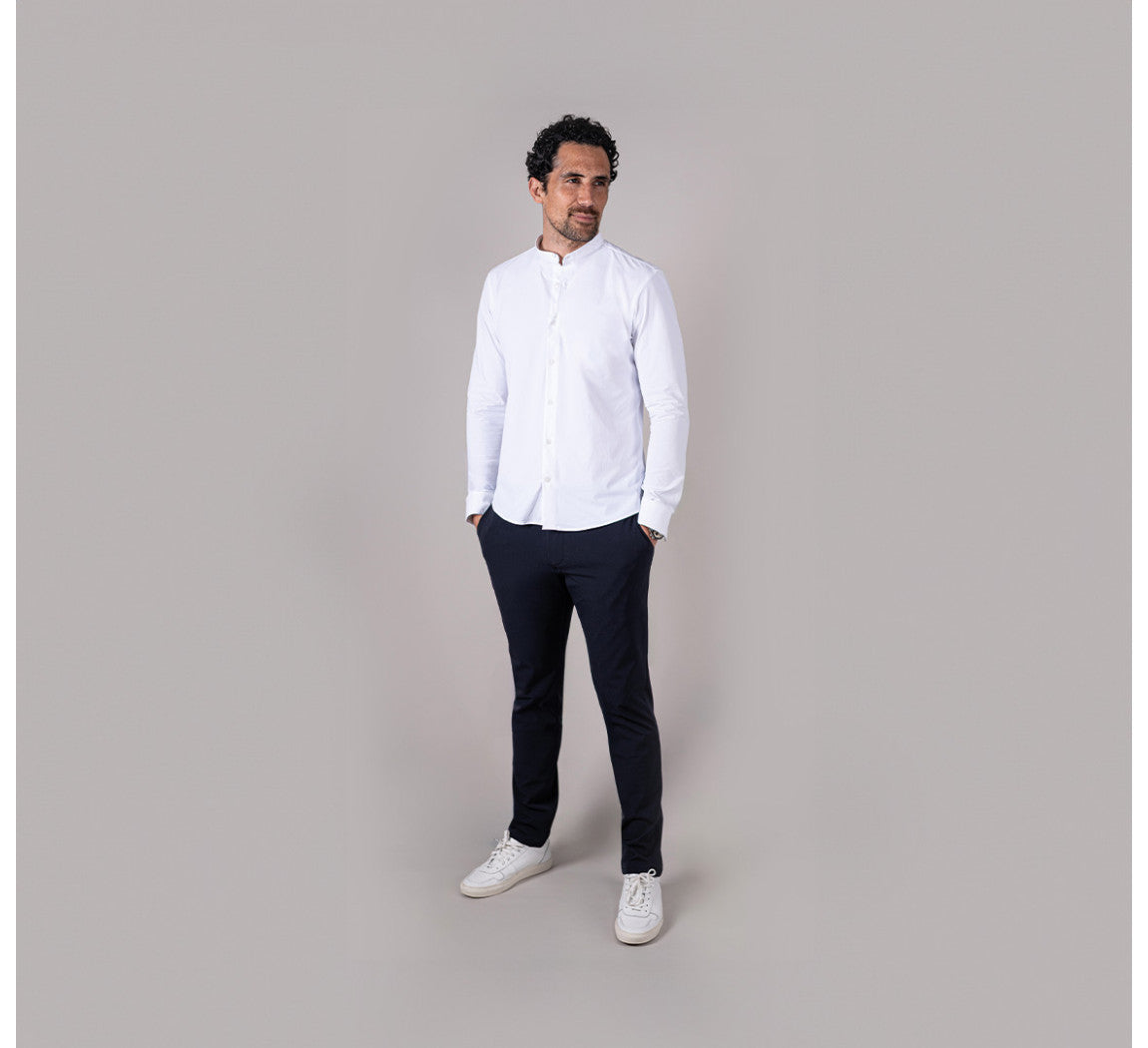 MAO STRETCH SHIRT Blanc 
