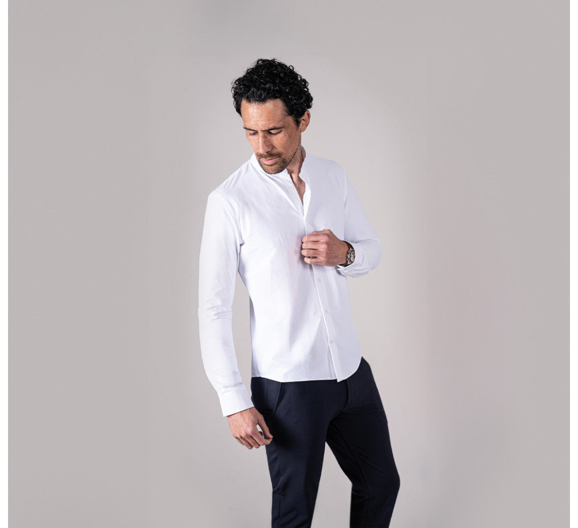 MAO STRETCH SHIRT Blanc 