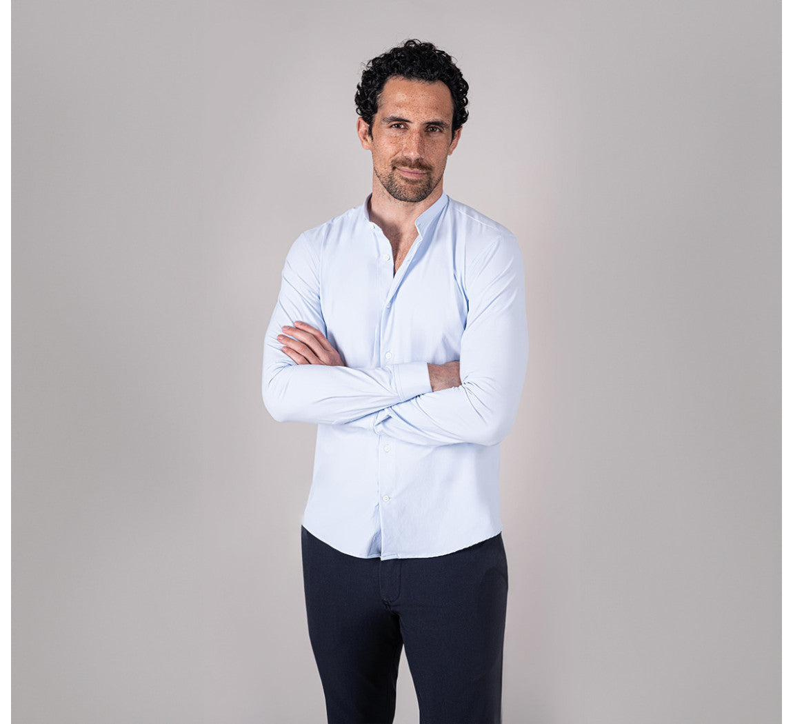 MAO STRETCH SHIRT Bleu Ciel 