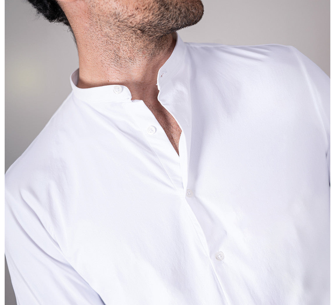 MAO STRETCH SHIRT Blanc 