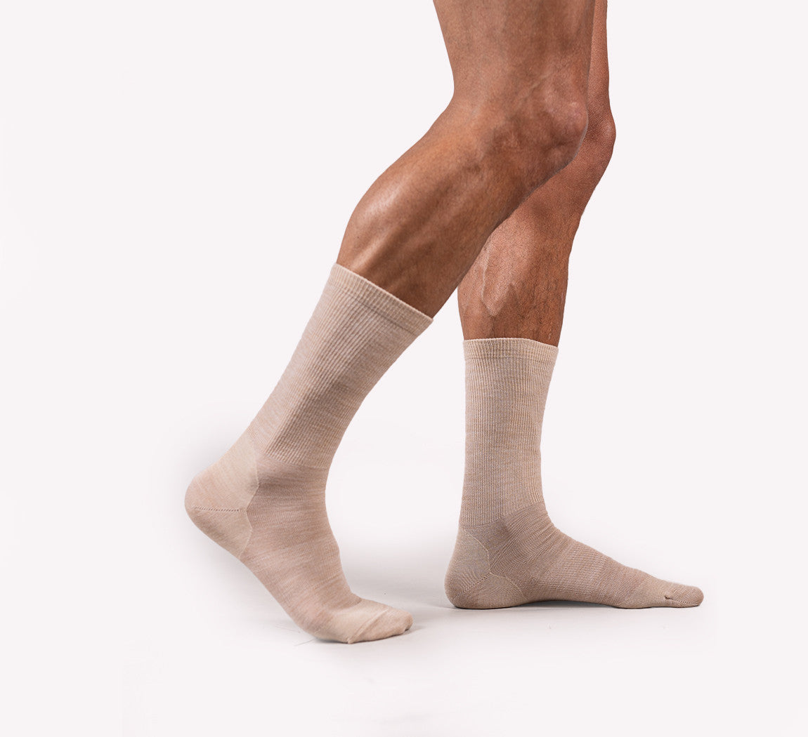 MERINO BUSINESS SOCKS Beige 