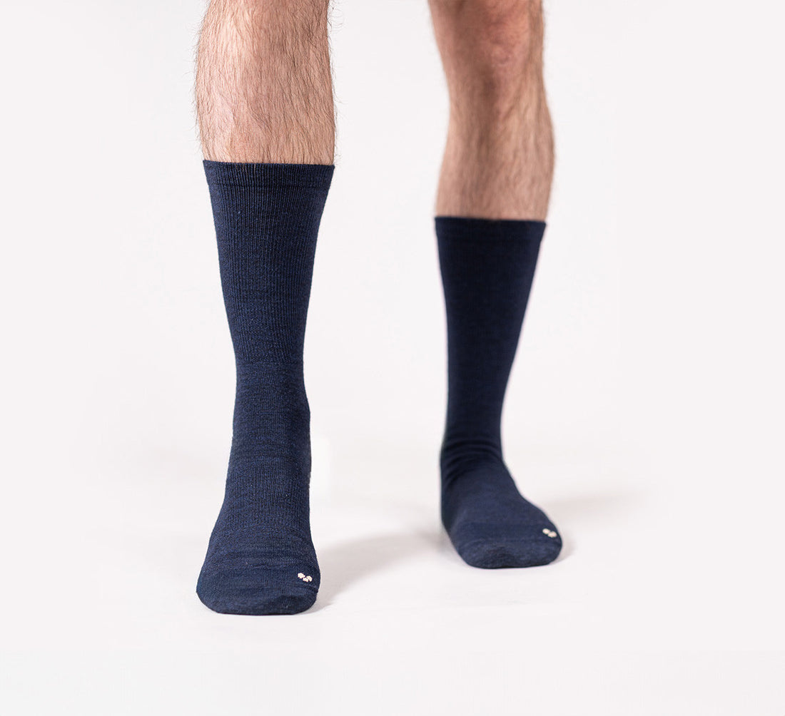 MERINO BUSINESS SOCKS Bleu Chic