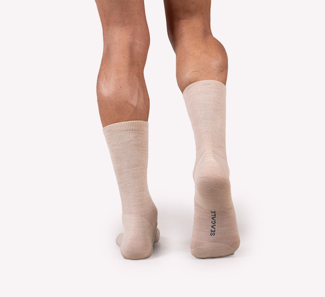 MERINO BUSINESS SOCKS Beige 