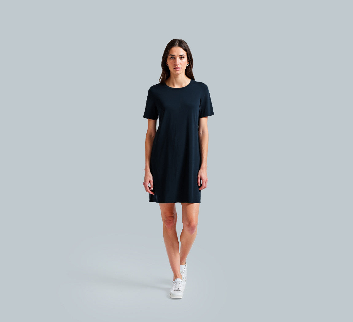 MERINO DRESS T-SHIRT Bleu Chic 