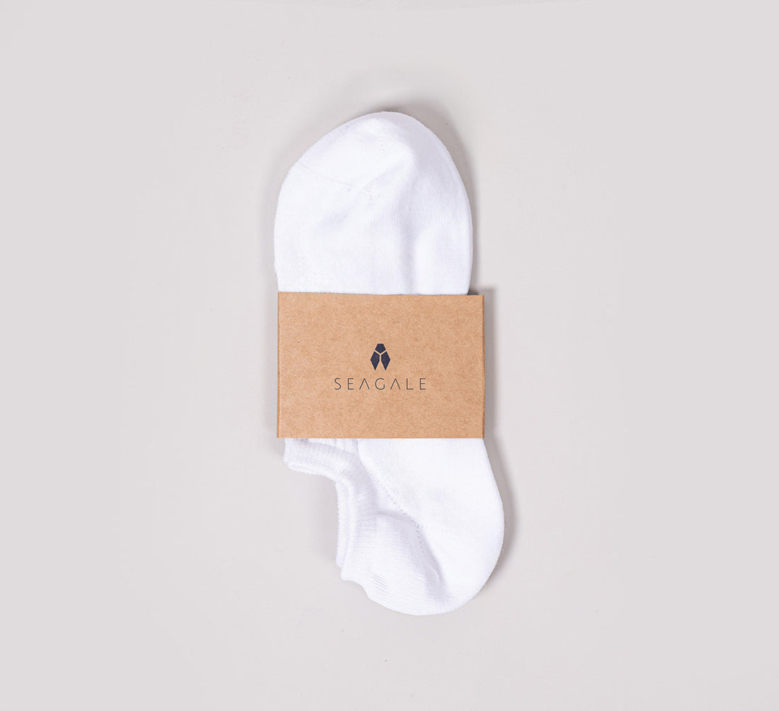 MERINO NO SHOW SOCKS Blanc 