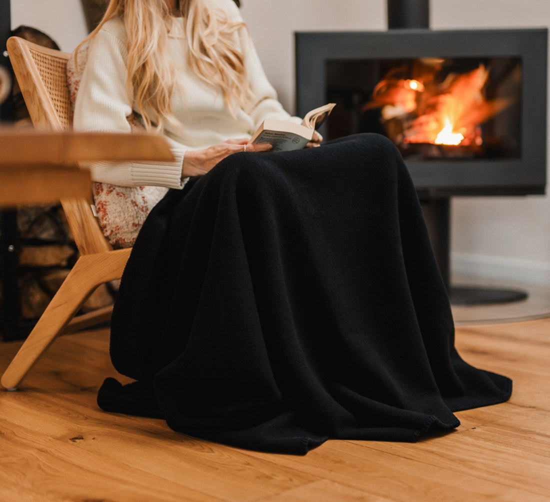 PREMIUM MERINO PLAID Noir 