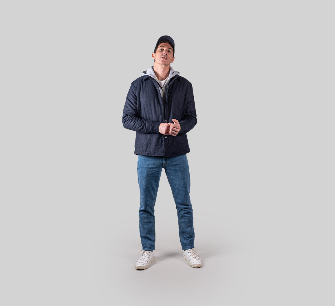 MERINO PUFFER Bleu Chic 