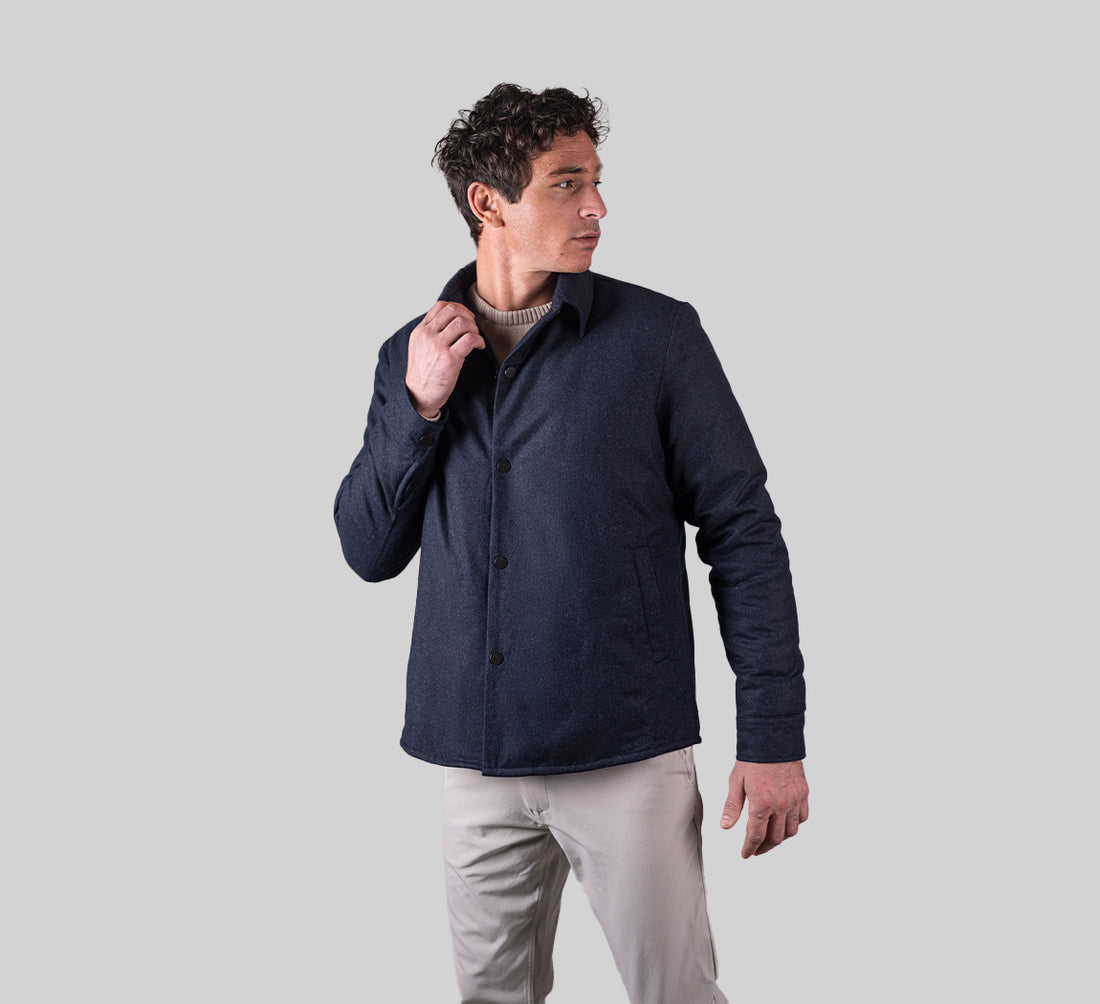 MERINO PUFFER Bleu Chic 