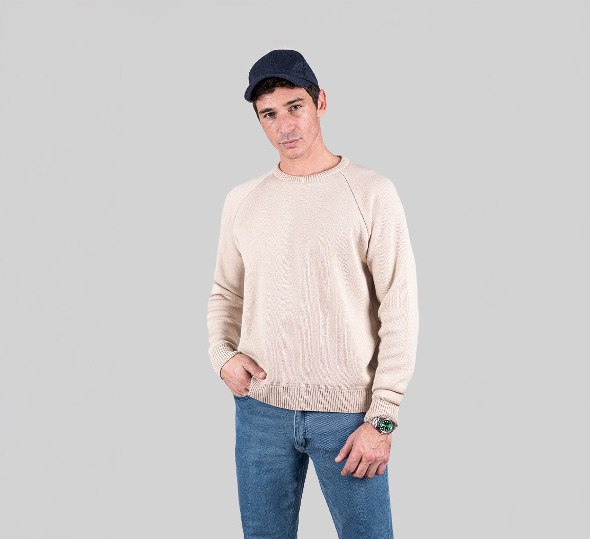 MERINO RAGLAN PULLOVER Sable 