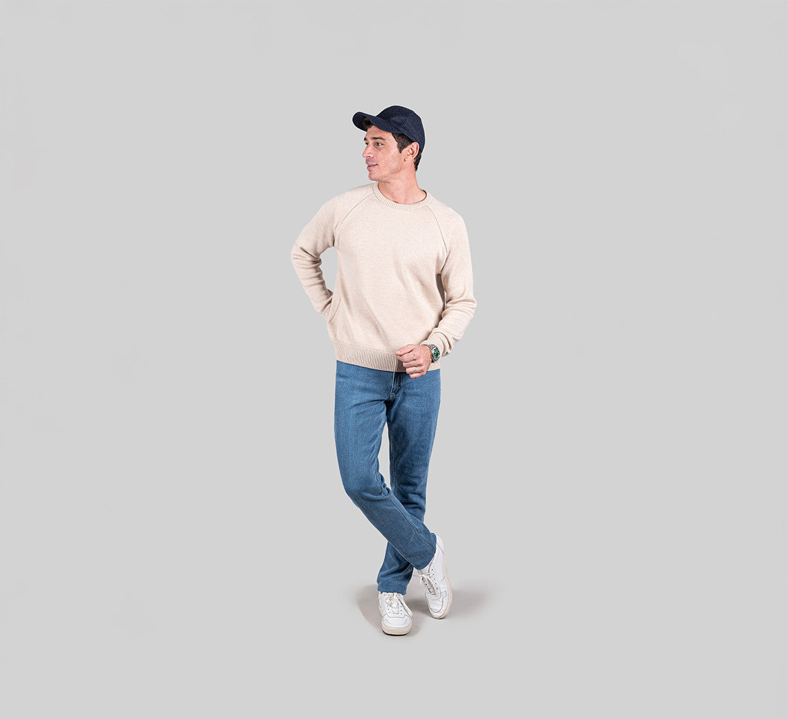 MERINO RAGLAN PULLOVER Sable 