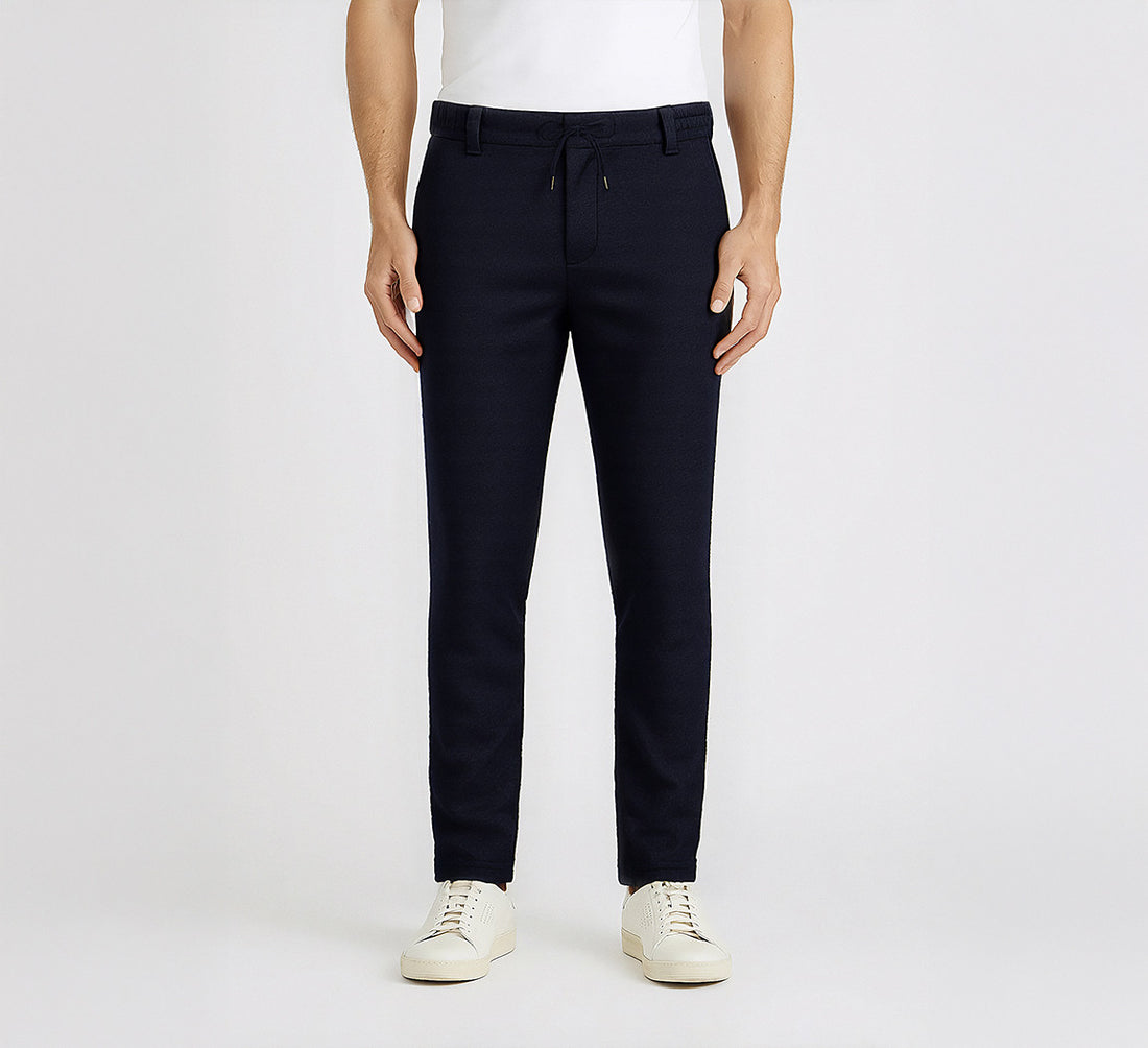 MERINO SWEATPANTS Bleu Chic 