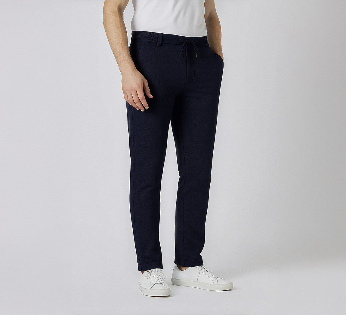 MERINO SWEATPANTS Bleu Chic 