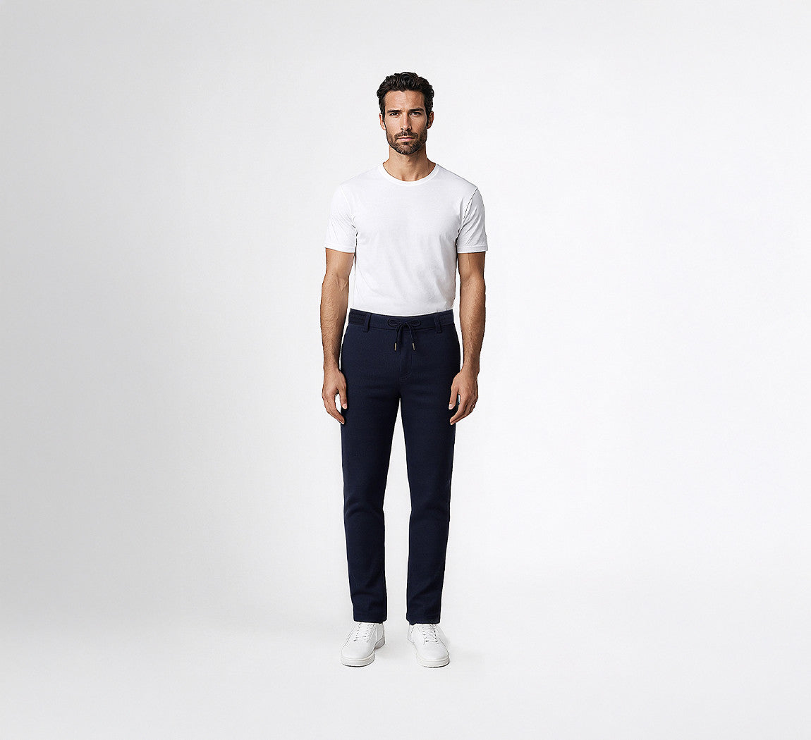 MERINO SWEATPANTS Bleu Chic 