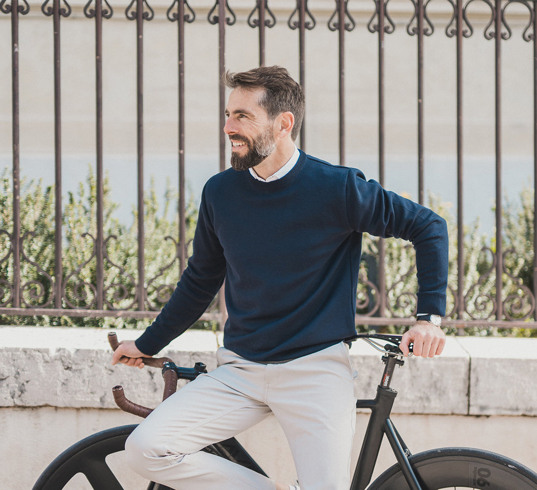 MERINO TENCEL PULLOVER Bleu Chic 