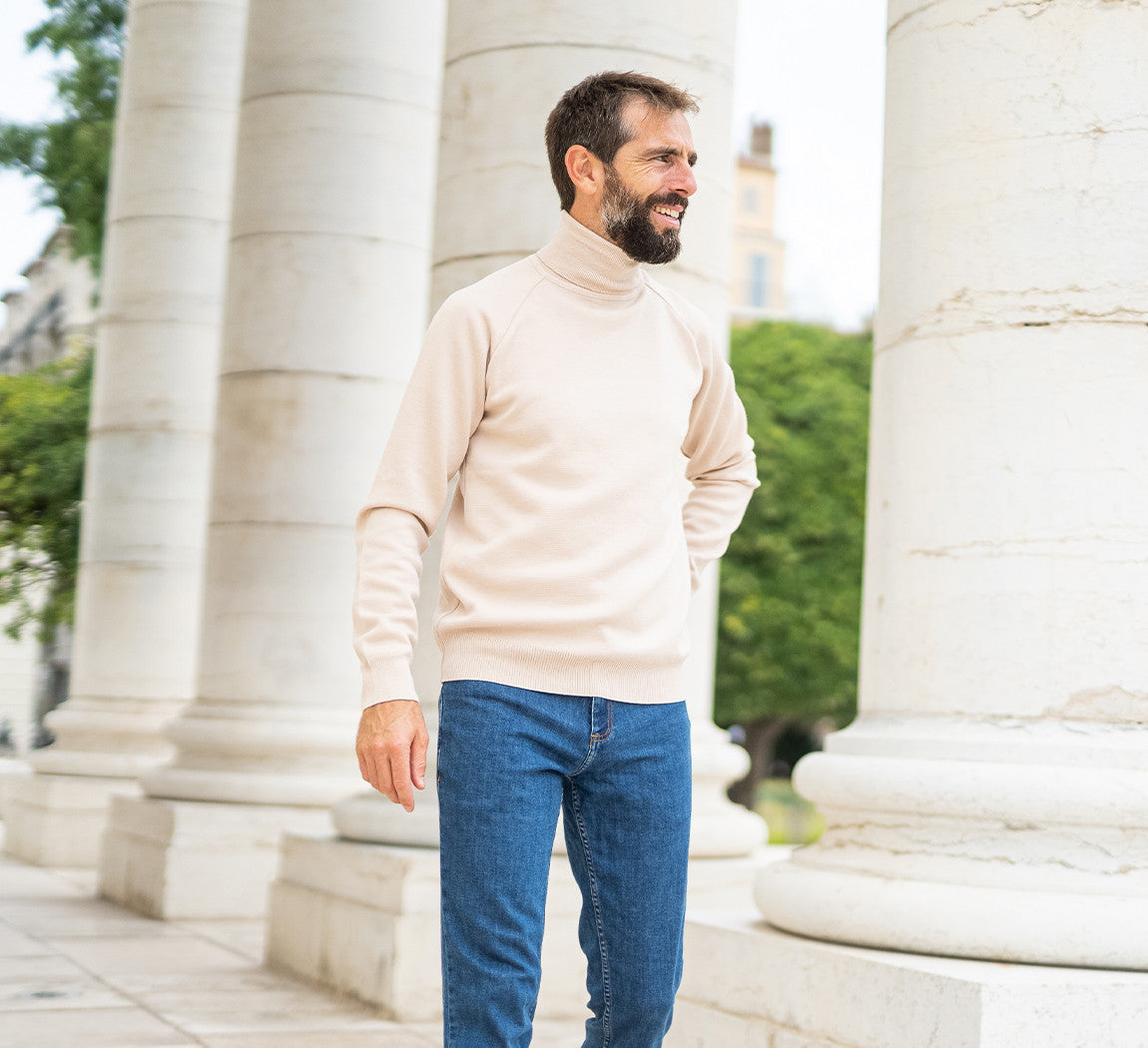 MERINO TENCEL TURTLENECK Sable 