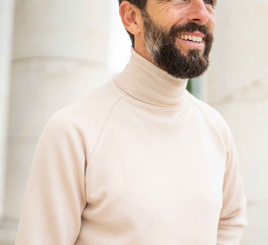 MERINO TENCEL TURTLENECK Sable 