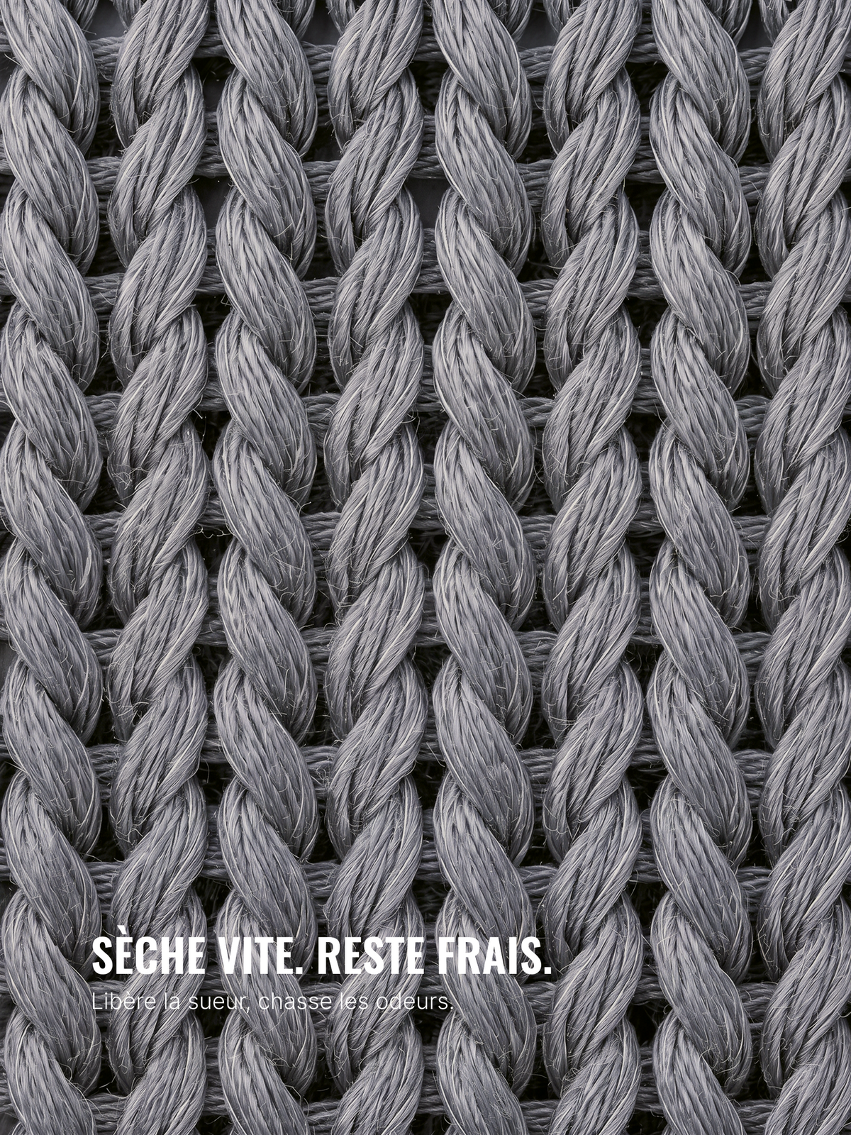 PERFORMANCE MERINO V-NECK gris clair 