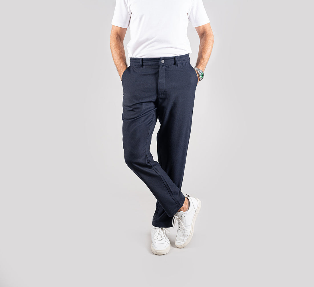 MOTION FLANNEL PANTS Bleu Chic 