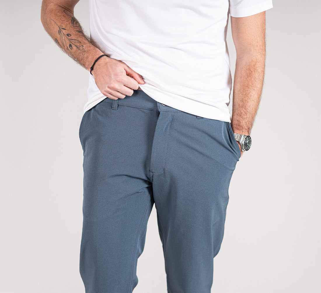 PERFORMANCE CHINOS Bleu Gris 