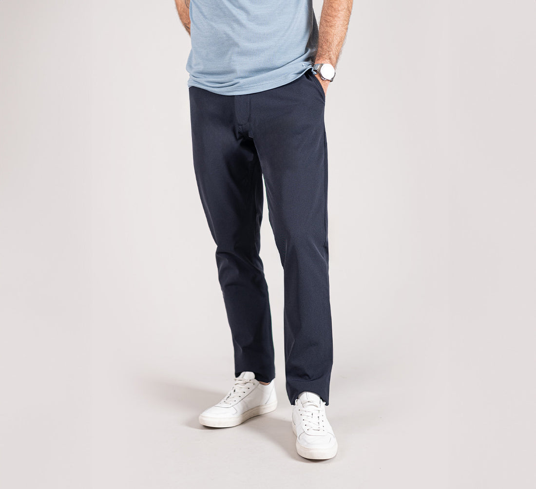 PERFORMANCE CHINOS Bleu Chic