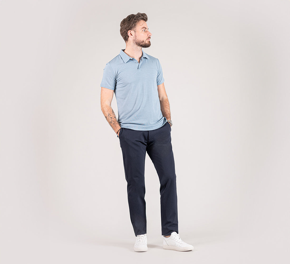 PERFORMANCE CHINOS Bleu Chic 