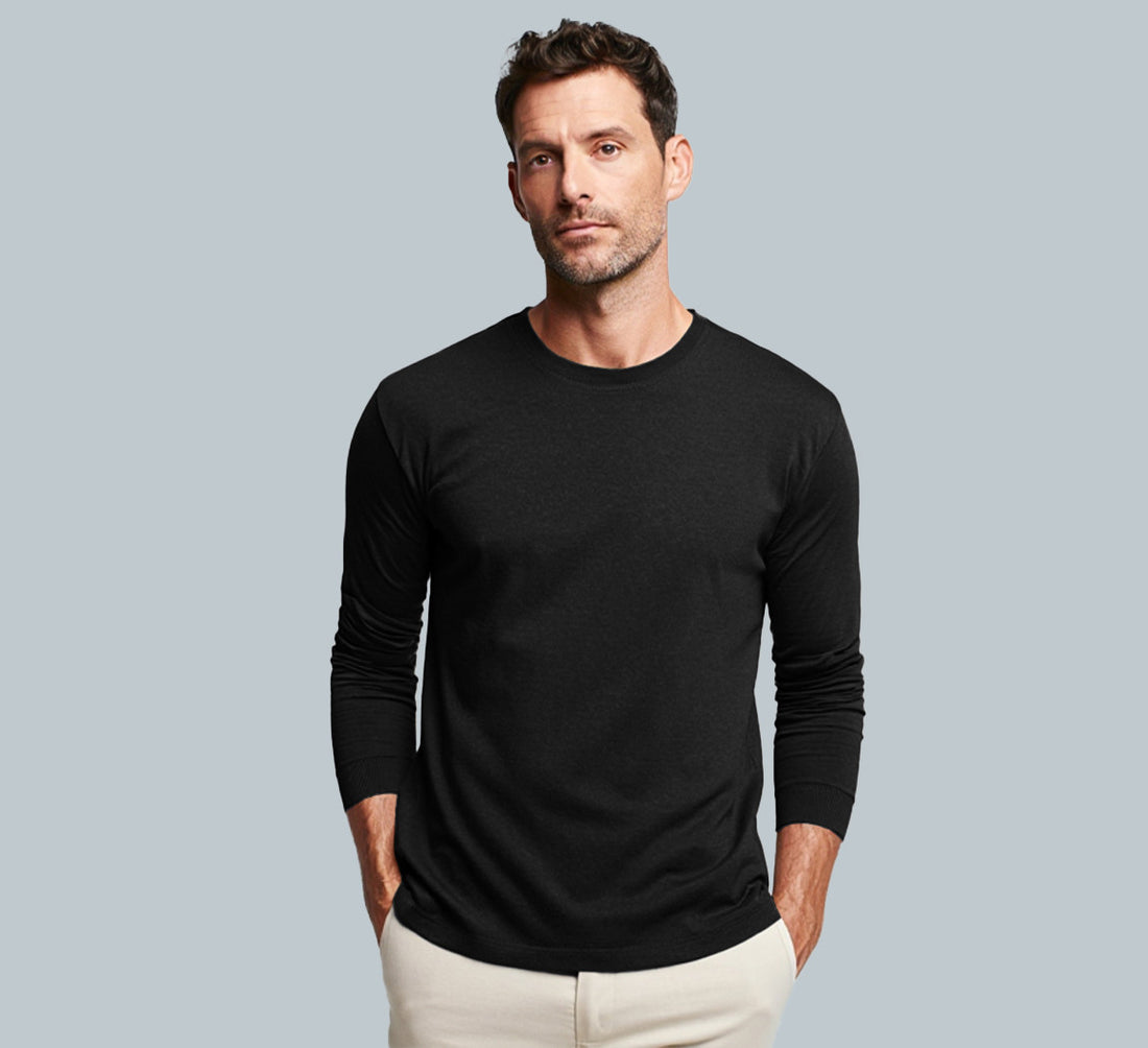 PERFORMANCE MERINO LONG SLEEVES T-SHIRT Noir 