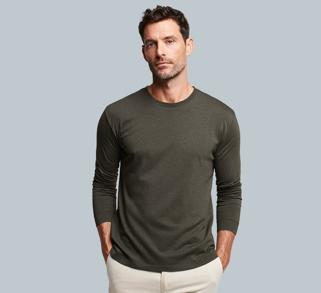 PERFORMANCE MERINO LONG SLEEVES T-SHIRT Kaki 
