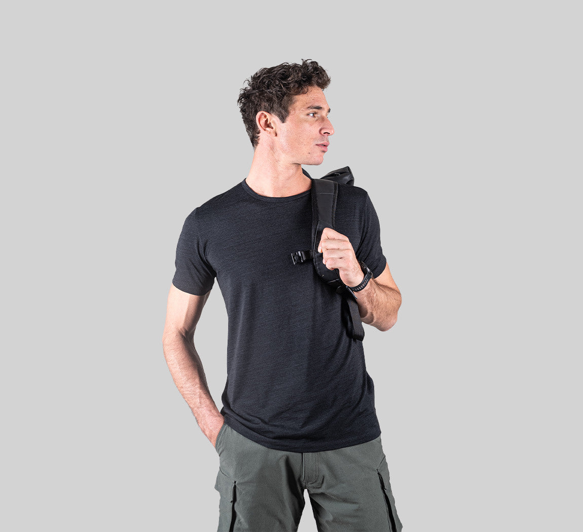 PERFORMANCE MERINO T-SHIRT Noir 