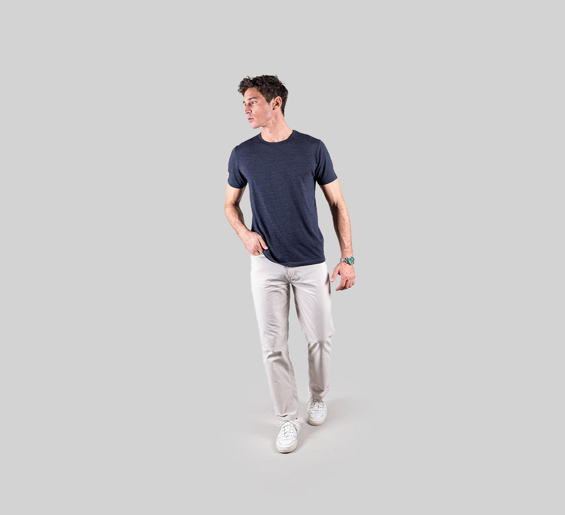 PERFORMANCE MERINO T-SHIRT Bleu Chic 