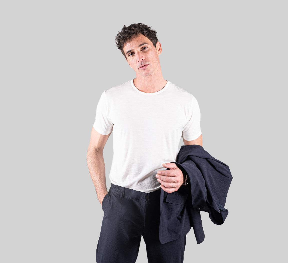 PERFORMANCE MERINO T-SHIRT Ivoire 