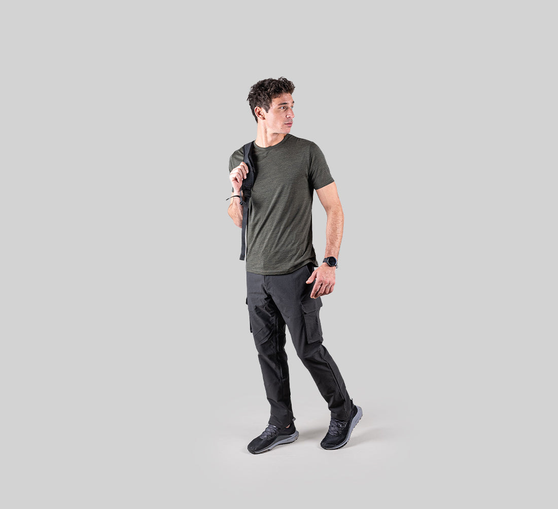 PERFORMANCE MERINO T-SHIRT Kaki 