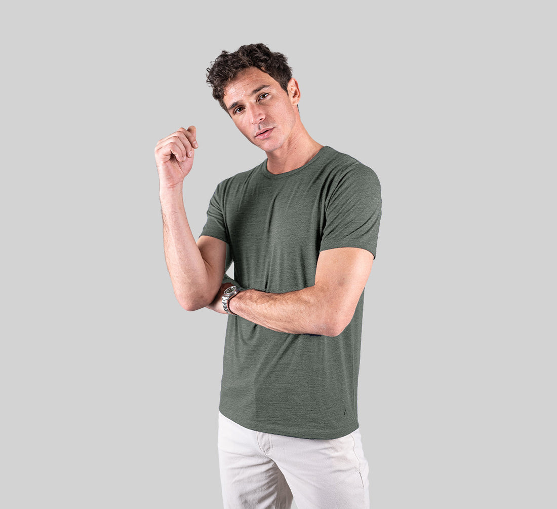 PERFORMANCE MERINO T-SHIRT Gris Clair 