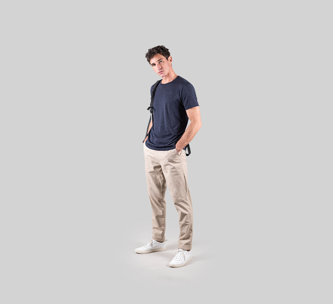PERFORMANCE MERINO T-SHIRT Bleu Chic 