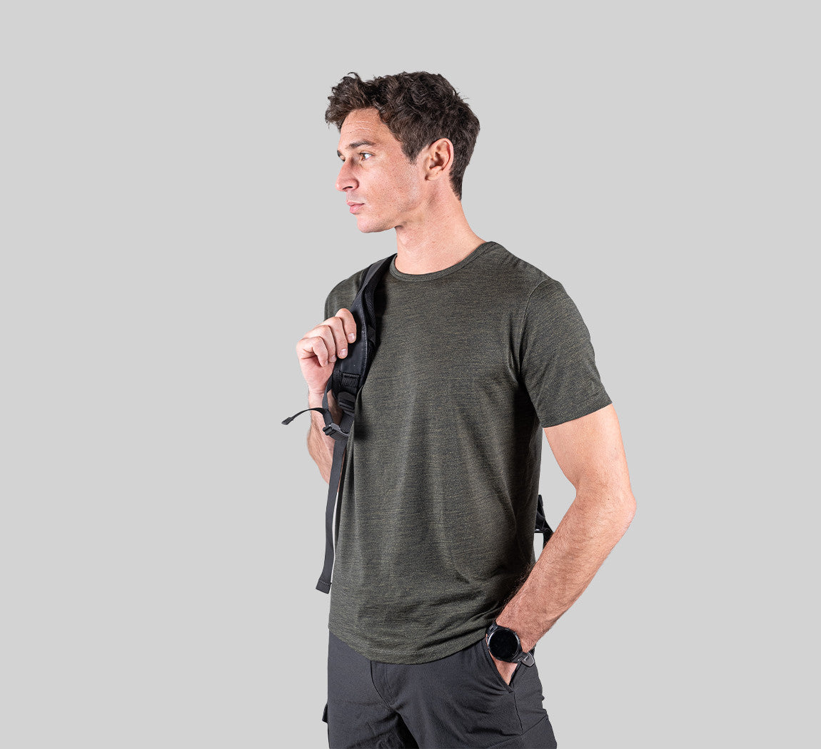 PERFORMANCE MERINO T-SHIRT Kaki 