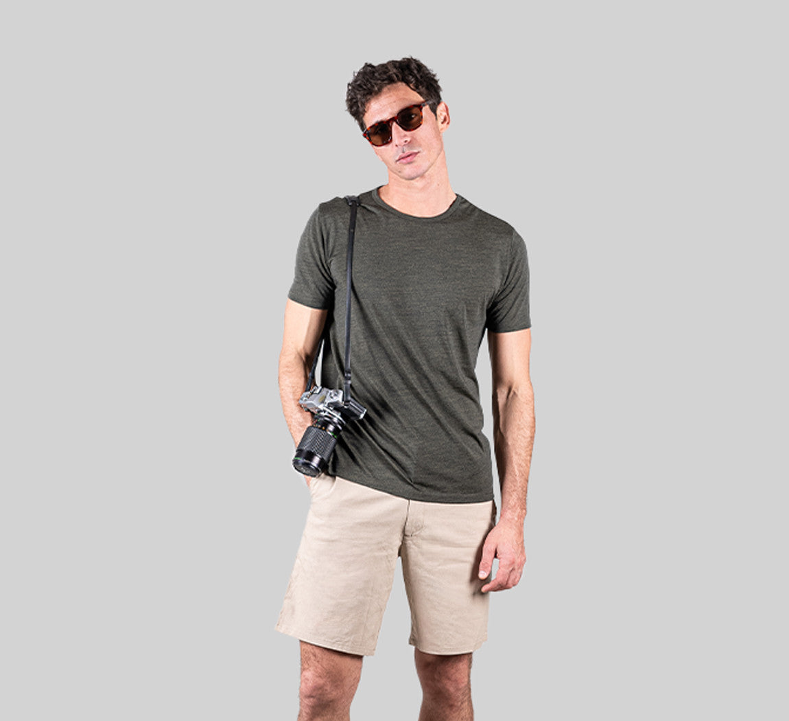 PERFORMANCE MERINO T-SHIRT Kaki 