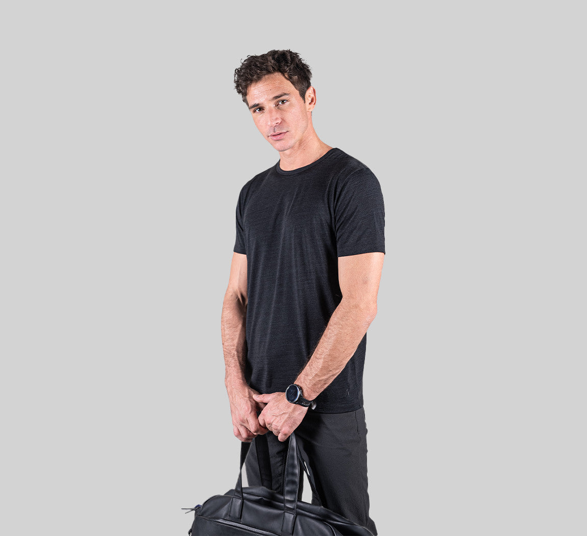 PERFORMANCE MERINO T-SHIRT Noir 