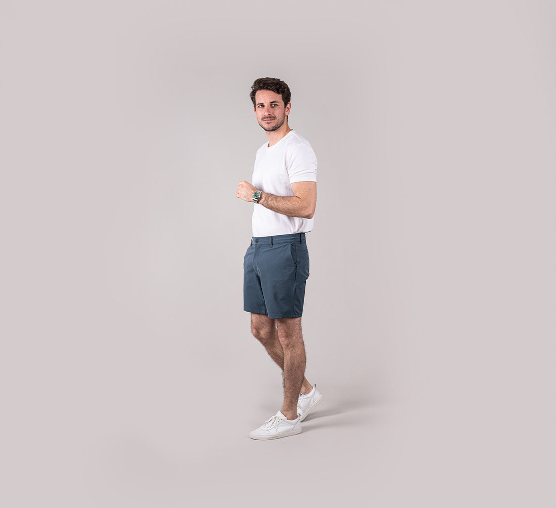 PERFORMANCE SHORTS Bleu Gris 