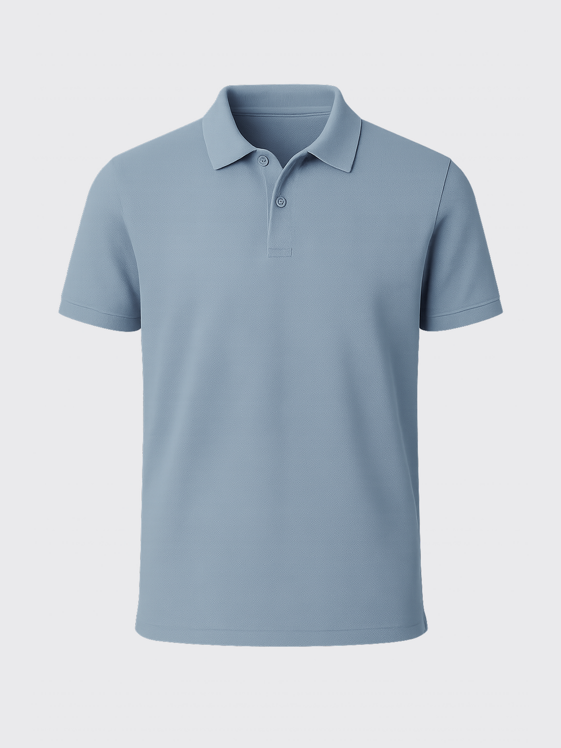 PIQUÉ MERINO POLO Bleu Ciel 