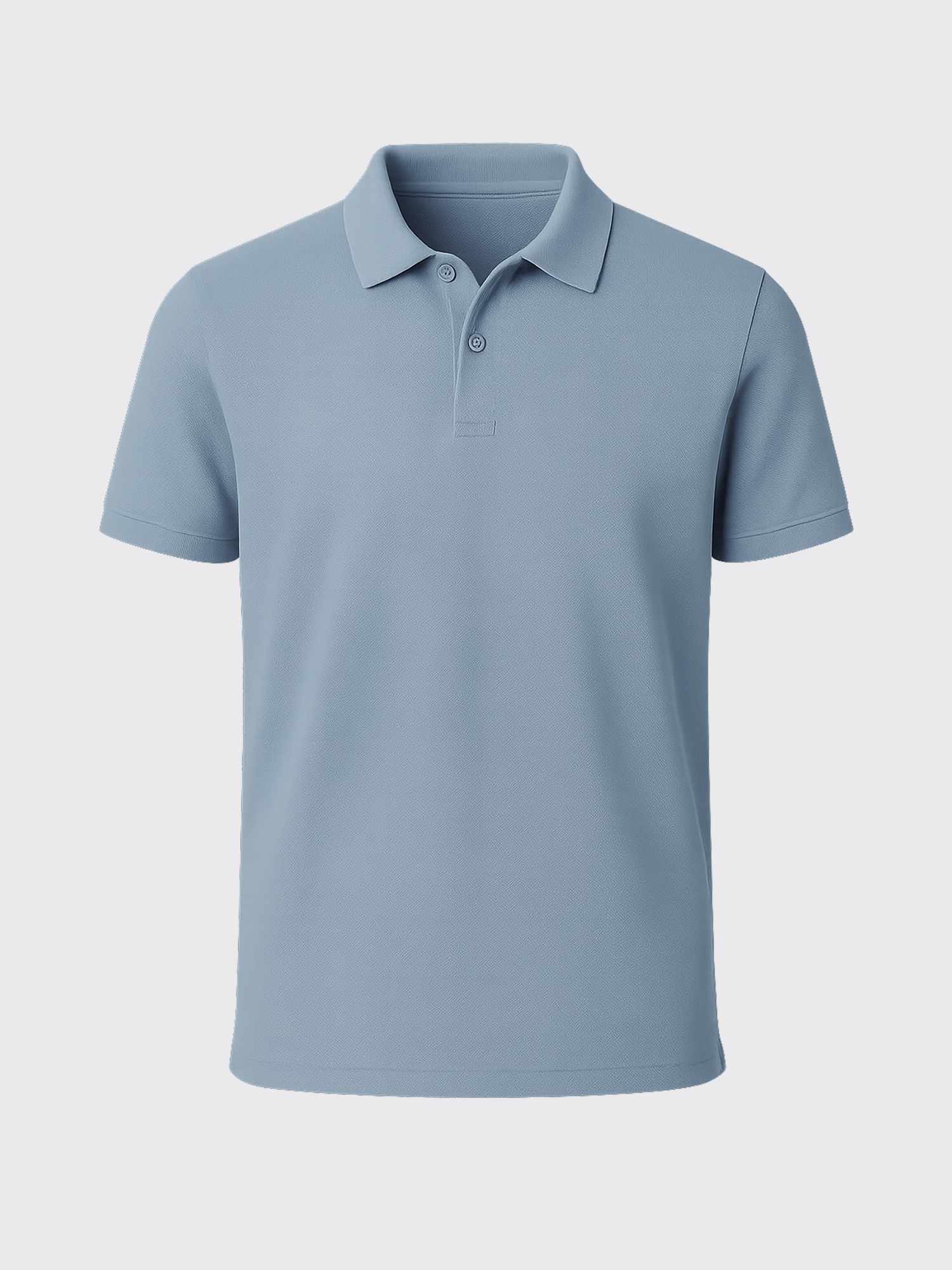 PIQUÉ MERINO POLO Bleu Ciel 