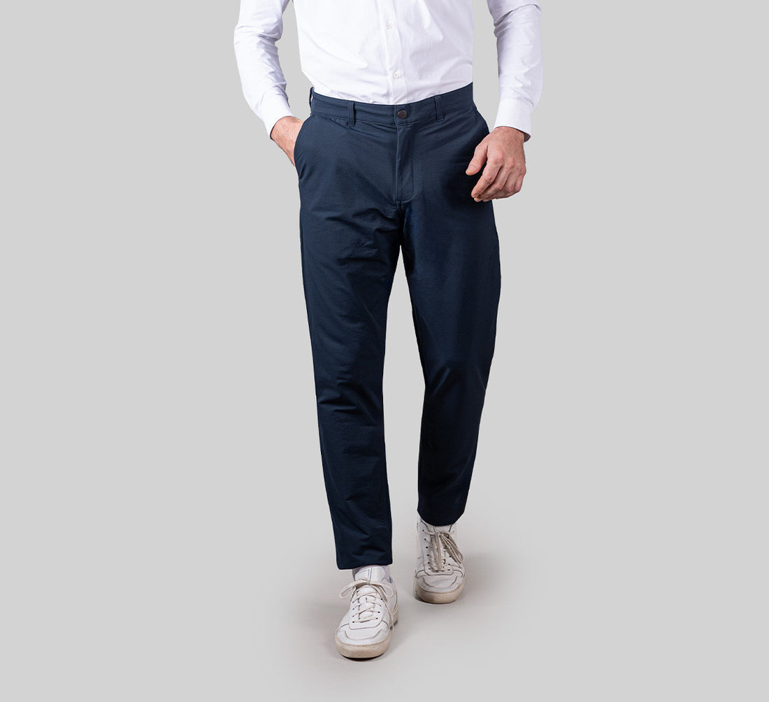 POWER MERINO CHINOS Bleu Chic 