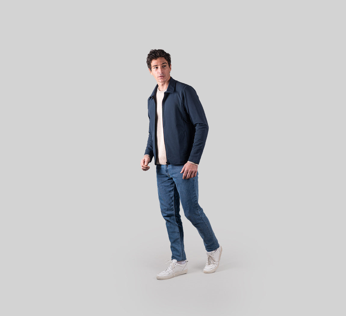 POWER MERINO JACKET Bleu Chic 