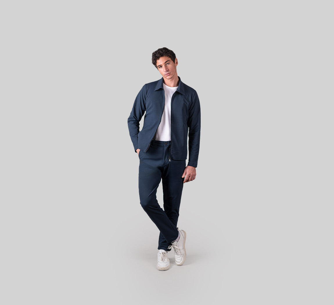 POWER MERINO JACKET Bleu Chic 